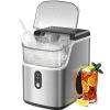 imageAntarctic Star Nugget Ice Maker with Soft Chewable Pellet Ice Pebble Portable Countertop Ice Machine 36Lbs24H Automatic Cleaning Sonic Ice OneClick Operation for Kitchen Stainless Steel Silver