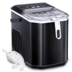 imageAntarctic Star Countertop Ice Maker Portable Ice Machine with HandleSelfCleaning Ice Makers 26Lbs24H 9 Ice Cubes Ready in 6 Mins SL ice for Home Kitchen Bar Party Black