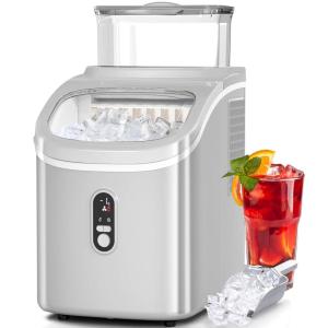 imageIce Cube Maker Antarctic Star Countertop Ice Machine 2 Ways to Add Water 30Lbs24H 16Pcs13Mins SelfCleaning Ice ScoopampampIce Basket for KitchenOfficeBar Grey