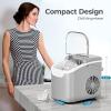imageCountertop Ice Maker 26 lbsDay ice Production 2 Sizes 8 ice Cubes in 6 Minutes  Portable Mini Energy Efficient with BasketScoop for HomePartyTravelCampingBar
