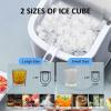 imageAntarctic Star Countertop Ice Maker Portable Ice Machine with HandleSelfCleaning Bullet Ice Makers 26Lbs24H 9 Ice Cubes Ready in 6 Mins for Home Kitchen Bar Party Grey