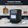imageAntarctic Star Crescent Ice MakerCountertop Ice Maker with Portable Crescent Ice27 Lbs24H16Pcs in 15MinsSelfCleaningfor HomeKitchenOfficeParty