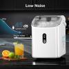 imageAntarctic Star Nugget Ice Maker Countertop Chewable Pellet Ice Machine with Self Cleaning Function Pebble Portable Ice Maker with Ice Scoop for Home Kitchen Office White