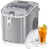 imageAntarctic Star Countertop Ice Maker Portable Ice Machine with HandleSelfCleaning Bullet Ice Makers 26Lbs24H 9 Ice Cubes Ready in 6 Mins for Home Kitchen Bar Party Grey