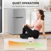 imageAntarctic Star Compact Refrigerator with Freezer2 Door Mini FridgeAdjustable ShelfSmall Fridge for Bedroom Office Dorm Kitchen32 CuFtBLACKGREY