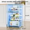imageAntarctic Star Compact Refrigerator with Freezer2 Door Mini FridgeAdjustable ShelfSmall Fridge for Bedroom Office Dorm Kitchen32 CuFtBLACKWHITE