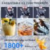 imageCommercial Ice Maker 100lbs24H Stainless Steel Ice Machine with 33lbs Storage Capacity Auto SelfCleaning LED Digital Display 45 Ice Cubes in 12 Mins Under Counter Freestanding for Restaurant265Lbs24H