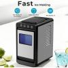 imageAntarctic Star Countertop Ice Maker Machine  265lbs24H 8 Bullet Ice in 6 Mins SelfCleaning Portable Ice Maker with 2 Ice Sizes Touch Display ampamp Blue Light for Home Office BarSteelSTEEL