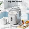 imageAntarctic Star Countertop Ice Maker Machine45Lbs Square Ice Cubes in 24 Hrs16 Ice Cubes Ready in 8 Mins with Selfclaning24H Timer Setting Ice Scoop and Basket for Home Kitchen Office Bar GreyZ5813AFGREY