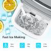 imageAntarctic Star Countertop Ice Maker Machine45Lbs Square Ice Cubes in 24 Hrs16 Ice Cubes Ready in 8 Mins with Selfclaning24H Timer Setting Ice Scoop and Basket for Home Kitchen Office Bar GreyZ5813AFGREY