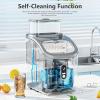 imageAntarctic Star Countertop Ice Maker Machine45Lbs Square Ice Cubes in 24 Hrs16 Ice Cubes Ready in 8 Mins with Selfclaning24H Timer Setting Ice Scoop and Basket for Home Kitchen Office Bar GreyZ5813AFGREY