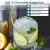 imageAntarctic Star Nugget Ice Maker Countertop Chewable Pellet Ice Machine with Self Cleaning Function Pebble Portable Ice Maker with Ice Scoop for Home Kitchen Office GreyBlack