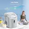 imageAntarctic Star Nugget Ice Maker Countertop Chewable Pellet Ice Machine with Self Cleaning Function Pebble Portable Ice Maker with Ice Scoop for Home Kitchen Office GreyGrey