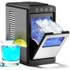 imageAntarctic Star Countertop Ice Maker Machine  265lbs24H 8 Bullet Ice in 6 Mins SelfCleaning Portable Ice Maker with 2 Ice Sizes Touch Display ampamp Blue Light for Home Office BarSteelSTEEL