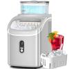imageAntarctic Star Countertop Ice Maker Machine45Lbs Square Ice Cubes in 24 Hrs16 Ice Cubes Ready in 8 Mins with Selfclaning24H Timer Setting Ice Scoop and Basket for Home Kitchen Office Bar GreyGERY