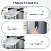 imageAntarctic Star Nugget Ice Makers Countertop with AutoCleaning 35lbsDay Portable Sonic Ice Machine with Handle Basket and Scoop for HomeKitchenOfficeCampingStainless Steel SilverStainless Steel Silver
