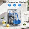 imageAntarctic Star Portable Countertop Ice Maker with SelfCleaning 18Lbs24H OneTouch Operation Ice Scoop for Home Kitchen OfficeBlackBlack