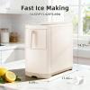 imageAntarctic Star Portable Countertop Ice Maker with SelfCleaning 18Lbs24H OneTouch Operation Ice Scoop for Home Kitchen OfficeBlackWhite