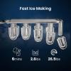 imageAntarctic Star ProGrade Countertop Ice Maker 9 Cubes in 6 Mins 26lbsDay SelfCleaning 2 Sizes UltraQuiet for Home Bar Kitchen Office amp EntertainingBLACK