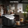imageAntarctic Star ProGrade Countertop Ice Maker 9 Cubes in 6 Mins 26lbsDay SelfCleaning 2 Sizes UltraQuiet for Home Bar Kitchen Office amp EntertainingBLACK