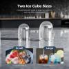 imageAntarctic Star ProGrade Countertop Ice Maker 9 Cubes in 6 Mins 26lbsDay SelfCleaning 2 Sizes UltraQuiet for Home Bar Kitchen Office amp EntertainingDeep BLACK