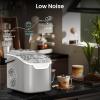 imageAntarctic Star ProGrade Countertop Ice Maker 9 Cubes in 6 Mins 26lbsDay SelfCleaning 2 Sizes UltraQuiet for Home Bar Kitchen Office amp EntertainingGREY