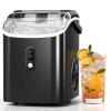imageAntarctic Star Nugget Ice Makers Countertop with AutoCleaning 35lbsDay Portable Sonic Ice Machine with Handle Basket and Scoop for HomeKitchenOfficeCampingStainless Steel SilverBlack