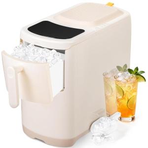 imageAntarctic Star Portable Countertop Ice Maker with SelfCleaning 18Lbs24H OneTouch Operation Ice Scoop for Home Kitchen OfficeBlackWhite