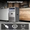 imageAntarctic Star Commercial Ice Maker Machine 80Lbs24H Freestanding Ice Maker with 24Lbs Storage Capacity SelfCleaning amp LCD Display Stainless Steel Ice Machine for Home Bar Restaurant OutdoorSilver
