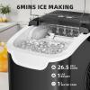 imageAntarctic Star Countertop Ice Maker Machine 8 Cubes in 6 Mins 265 lbsDay SelfCleaning 2 Sizes UltraQuiet for HomeKitchenCampingRV Greyblack