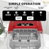 imageAntarctic Star Countertop Ice Maker Machine 8 Cubes in 6 Mins 265 lbsDay SelfCleaning 2 Sizes UltraQuiet for HomeKitchenCampingRV Greyred