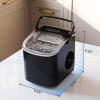 imageAntarctic Star Ice Makers Countertop with Handle 9 Bullet Ice Cubes in 6 Mins 26lbsDay Portable Ice Machine with AutoCleaning Basket and Scoop for Home Kitchen Office Party