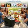 imageAntarctic Star Ice Makers Countertop with Handle 9 Bullet Ice Cubes in 6 Mins 26lbsDay Portable Ice Machine with AutoCleaning Basket and Scoop for Home Kitchen Office Party