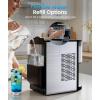 imageAntarctic Star Nugget Ice Maker Countertop with Soft Chewable Ice 44Lbs24H Portable Pellet Ice Machine with SelfCleaning OneClick Operation for HomeKitchenOffice Stainless Steel SilverClassic Silver