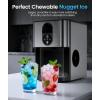 imageAntarctic Star Nugget Ice Maker Countertop with Soft Chewable Ice 44Lbs24H Portable Pellet Ice Machine with SelfCleaning OneClick Operation for HomeKitchenOffice Stainless Steel SilverClassic Silver