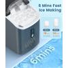imageAntarctic Star Nugget Ice Maker Countertop34Lbs24H OneClick Operation SelfCleaning Ice ScoopampIce Basket Stainless Steel Pebble Ice Machine for KitchenOfficeBar Steel BlackSteel Black