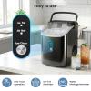 imageAntarctic Star Nugget Ice Maker Countertop34Lbs24H OneClick Operation SelfCleaning Ice ScoopampIce Basket Stainless Steel Pebble Ice Machine for KitchenOfficeBar Steel BlackSteel Black