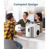 imageAntarctic Star Nugget Ice Maker Countertop34Lbs24H OneClick Operation SelfCleaning Ice ScoopampIce Basket Stainless Steel Pebble Ice Machine for KitchenOfficeBar Steel BlackStainless Steel