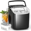 imageAntarctic Star Ice Makers Countertop with Handle 9 Bullet Ice Cubes in 6 Mins 26lbsDay Portable Ice Machine with AutoCleaning Basket and Scoop for Home Kitchen Office Party