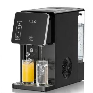 imageAntarctic Star Countertop Ice Maker amp Cold Water Dispenser 33L Removable Water Tank 9 Bullet Ice Cubes per 8 Mins 26lbs24H 2 Ice Size Options Ideal for HomeOfficeDormBlack