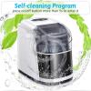 imageAntarctic Star Ice Maker Machine CountertopPortable Automatic 9 Ice Cubes Ready in 8 MinutesMakes 26 lbs of Ice per 24 HoursSelfCleanSeeThrough Lid for HomeBarParty WhiteWhite