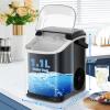 imageAntarctic Star Ice Maker Machine CountertopPortable Automatic 9 Ice Cubes Ready in 8 MinutesMakes 26 lbs of Ice per 24 HoursSelfCleanSeeThrough Lid for HomeBarParty Black