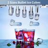 imageAntarctic Star Ice Maker Machine CountertopPortable Automatic 9 Ice Cubes Ready in 8 MinutesMakes 26 lbs of Ice per 24 HoursSelfCleanSeeThrough Lid for HomeBarParty WhiteBlack