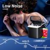 imageAntarctic Star Ice Maker Machine CountertopPortable Automatic 9 Ice Cubes Ready in 8 MinutesMakes 26 lbs of Ice per 24 HoursSelfCleanSeeThrough Lid for HomeBarParty WhiteBlack
