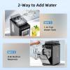 imageAntarctic Star Ice Maker Portable Ice Machine with SelfCleaning Function 8 Cubes in 6 Mins Fast Countertop Ice Making Compact Ice Maker for Home Kitchen RV Travel Matte BlackSteel