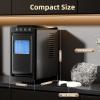 imageAntarctic Star Ice Maker Portable Ice Machine with SelfCleaning Function 8 Cubes in 6 Mins Fast Countertop Ice Making Compact Ice Maker for Home Kitchen RV Travel Matte BlackMatte Black