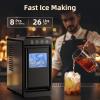 imageAntarctic Star Ice Maker Portable Ice Machine with SelfCleaning Function 8 Cubes in 6 Mins Fast Countertop Ice Making Compact Ice Maker for Home Kitchen RV Travel Matte BlackMatte Black