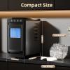 imageAntarctic Star Ice Maker Portable Ice Machine with SelfCleaning Function 8 Cubes in 6 Mins Fast Countertop Ice Making Compact Ice Maker for Home Kitchen RV Travel Matte BlackBlack