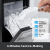 imageAntarctic Star Ice Maker Portable Ice Machine with SelfCleaning Function 8 Cubes in 6 Mins Fast Countertop Ice Making Compact Ice Maker for Home Kitchen RV Travel Matte BlackSteel