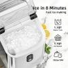 imageAntarctic Star Nugget Ice Maker Countertop 35lbs24H Ice Machine Soft Chewable Sonic Ice SelfCleaning Fast Ice Ready in 8 Minutes Compact Design with Handle Stainless Steel SilverStainless Steel Silver